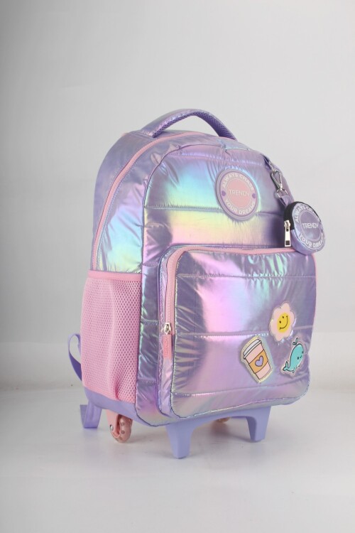 Mochila escolar con ruedas Puffer Multicolor