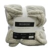Frazada Richmond Con Corderito 1 Plaza Beige