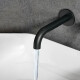 LAVATORIO PARED LATON NEGRO MATE SERIE ALASSIO II BAÑO NEGRO