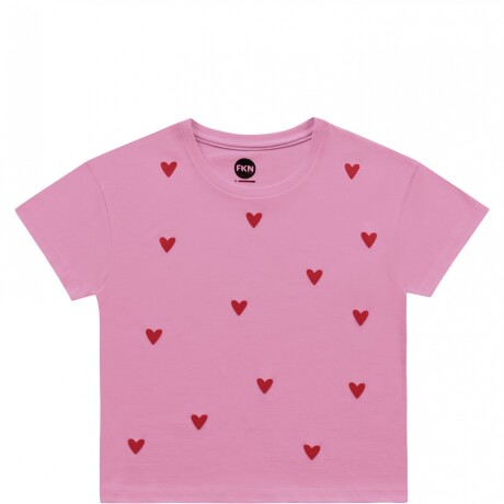 Remera niña corazones Remera niña corazones