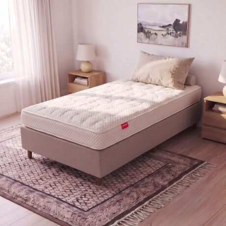 SOMMIER 1 PLAZA ESPUMA ALTA DENSIDAD IVORY 20CM ALTURA