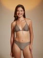 Top+bikini Twist Taupe / Mink / Vison