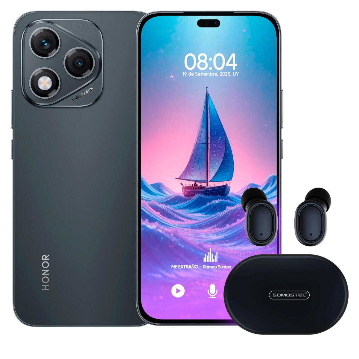 Honor 400 Lite 16gb (8+8) De Ram/256 Gb 5g + Regalo - NEGRO 