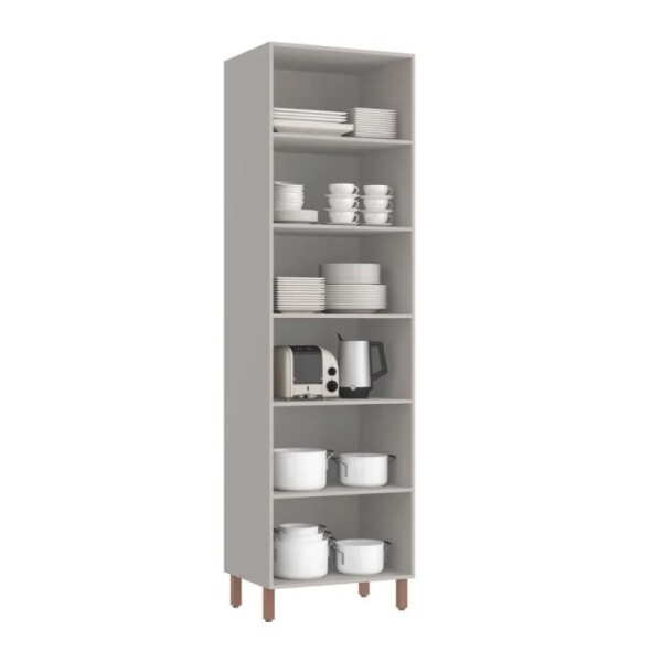 PANELERO 4 PUERTAS CON VIDRIO SARDENHA - CINZA CLARO PANELERO 4 PUERTAS CON VIDRIO SARDENHA - CINZA CLARO