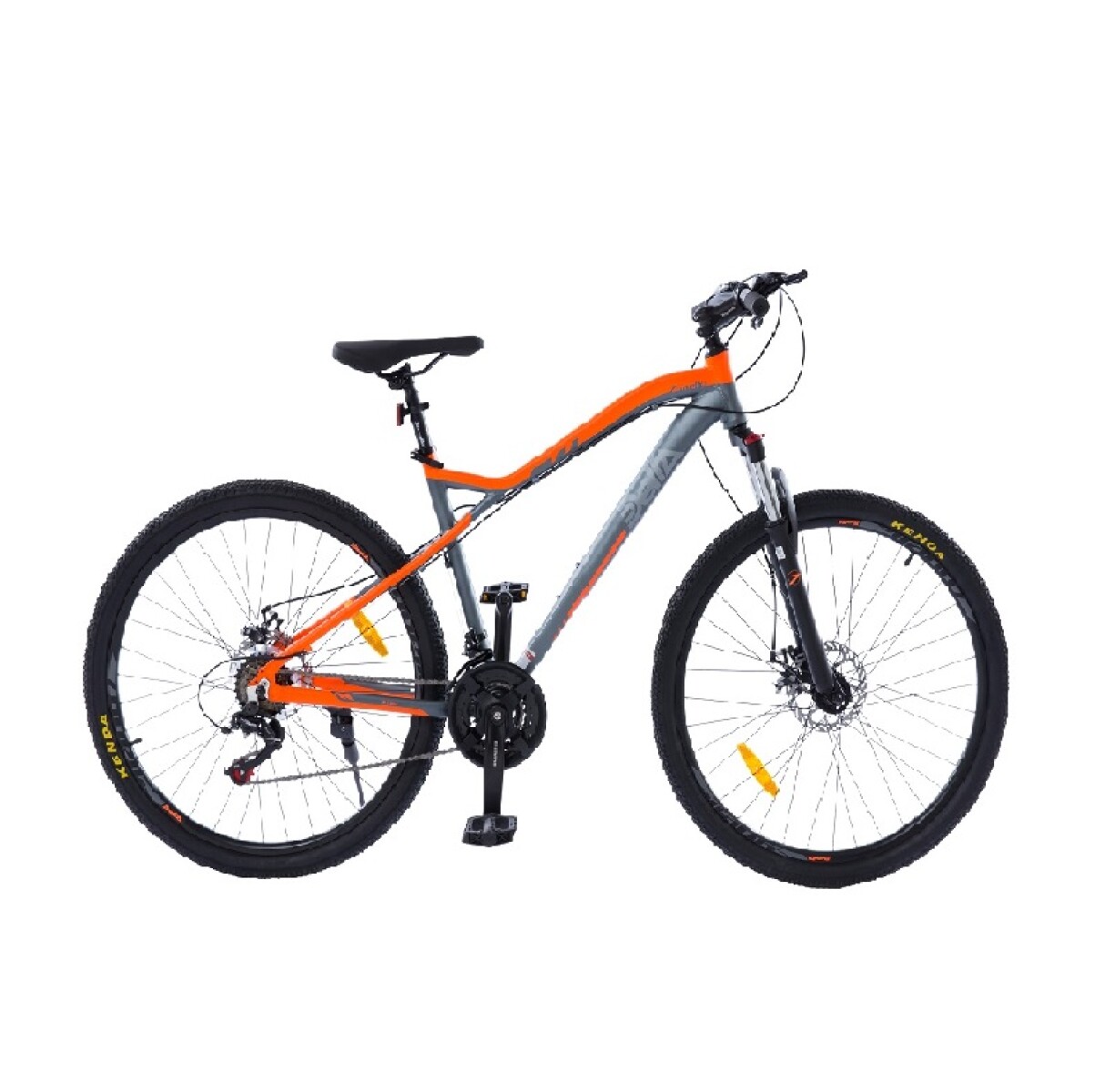 Bicicleta Zanella Delta XE2.10 S Rodado 27.5" - GRIS-NARANJA 