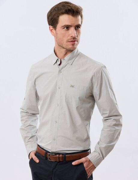 CAMISA CUADROS DE ALGODÓN Verde