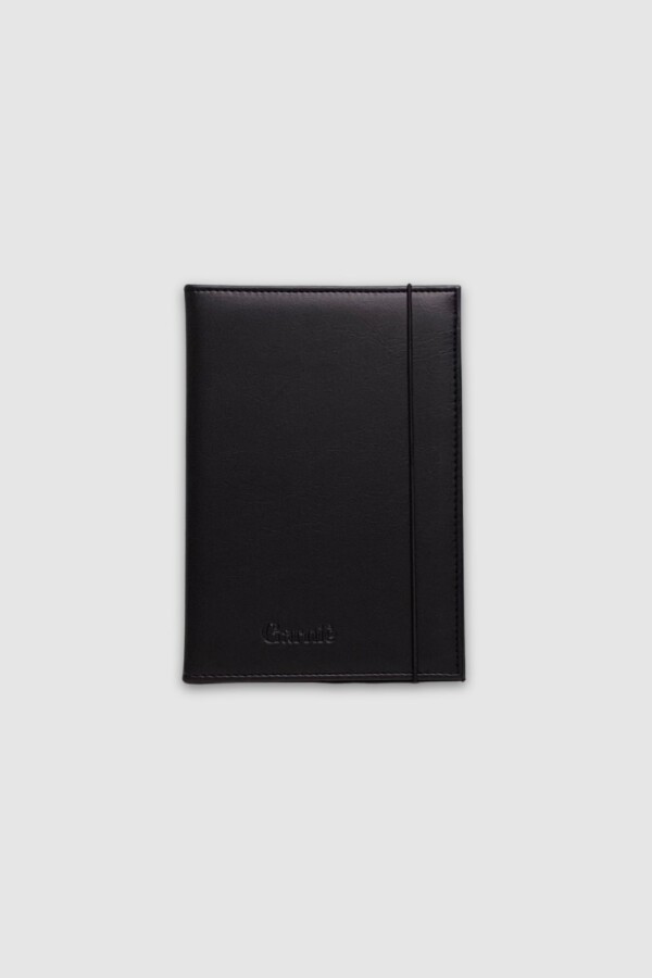 Agenda Semaine con elástico Negro