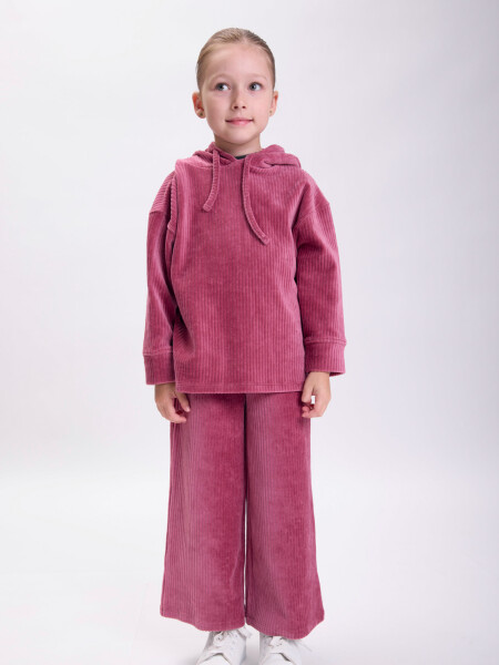 Pantalón pana ancho Bordó