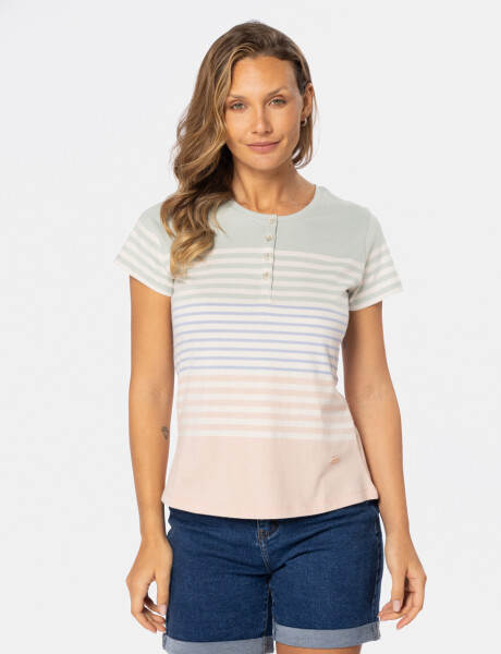 REMERA RAYADA Verde