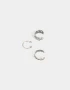 Bijou Cuff Set De Earcuffs Antique - Plateado Antique Silver