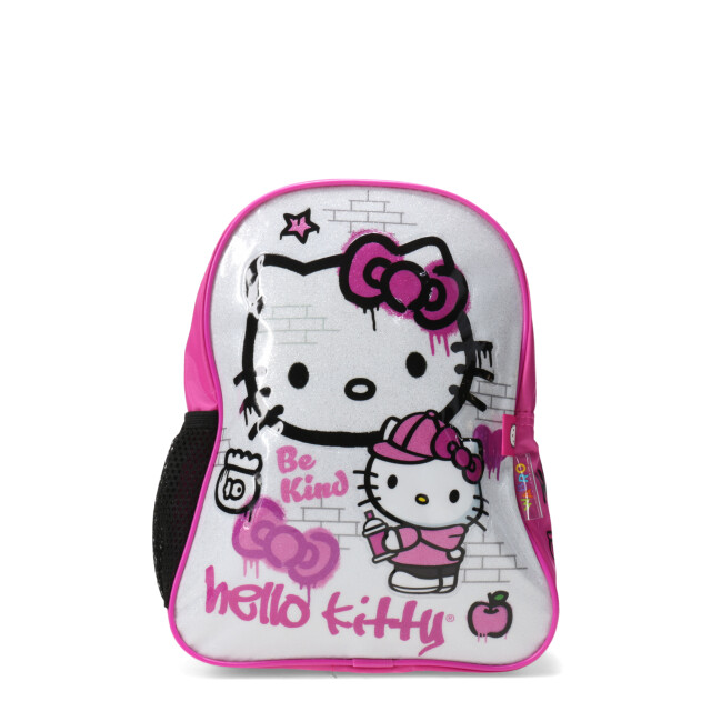 Mochila Hello Kitty 12" Be Kind Fucsia - Blanco