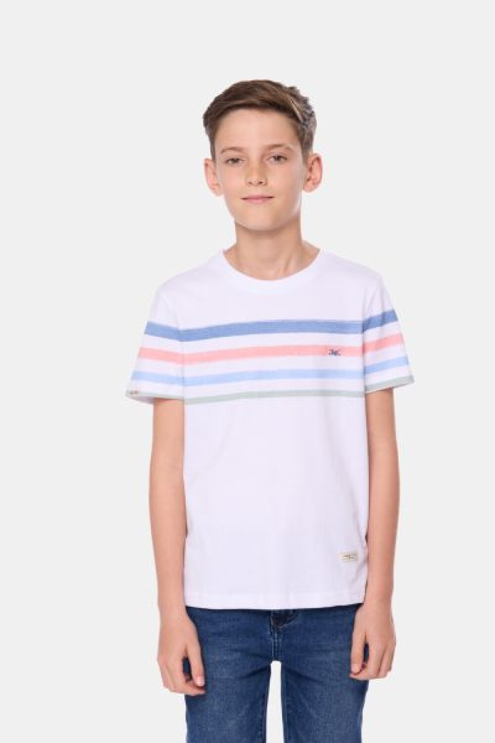 REMERA RAYADA Blanco