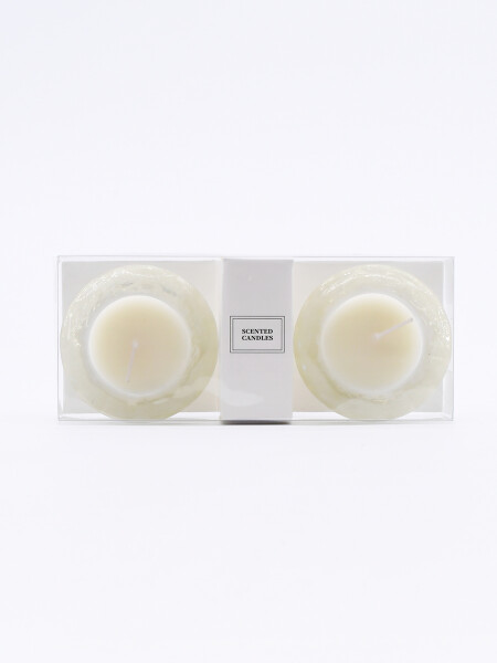 SET DE VELAS VAINILLA BLANCO