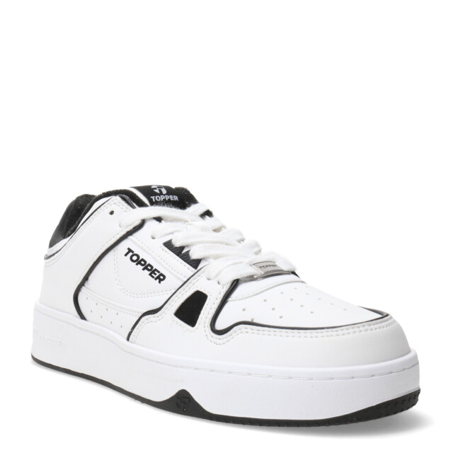 Championes Unisex Topper Araka Low Blanco - Negro