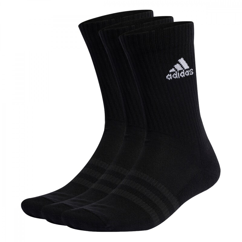 Medias Clásicos Cushioned 3-Pack Unisex Negro