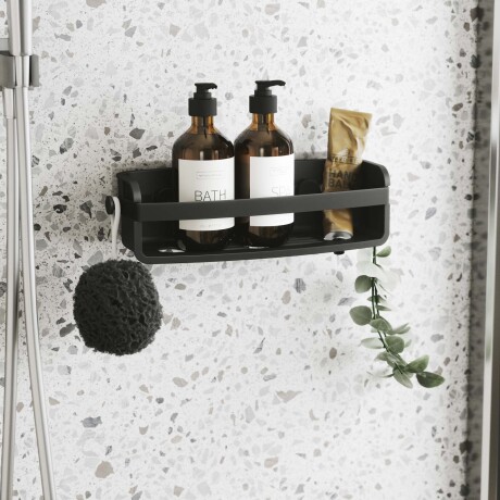 ORG.DUCHA PLASTICO NEGRO UMBRA FLEX