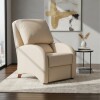 Poltrona Reclinable Manual -Tapizado Sintético color Perla Poltrona Reclinable Manual -Tapizado Sintético color Perla