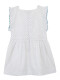 Vestido Con Lunares Pequeã±os Con Bordad Blanco