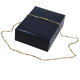 Cadena en oro 18k chata con 2 tipos de eslabones. Largo 60 cm Cadena en oro 18k chata con 2 tipos de eslabones. Largo 60 cm