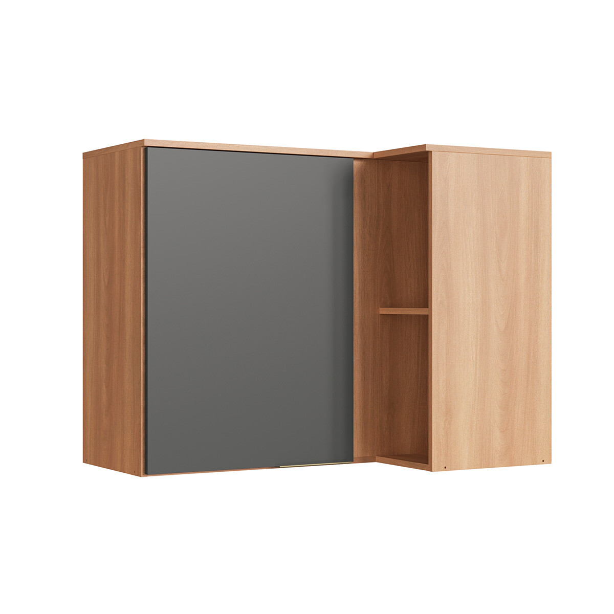 Módulo Aéreo Alice Esquina Recta, Color Grafito 