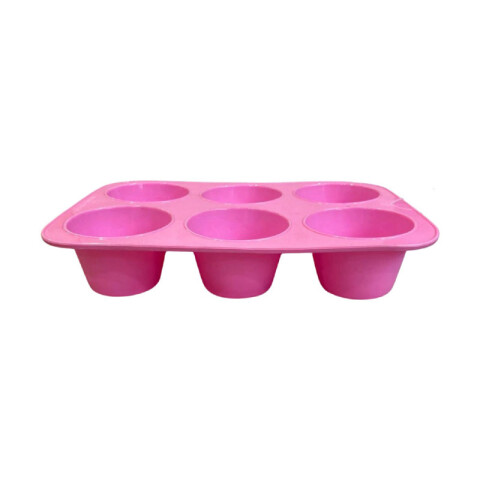 Molde de silicona antiadherente para cupcakes 6 divisiones Molde De Silicona Antiadherente Para Cupcakes 6 Divisiones