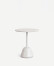 Mesa Saura redonda de exterior de terrazzo blanco Ø 70 cm