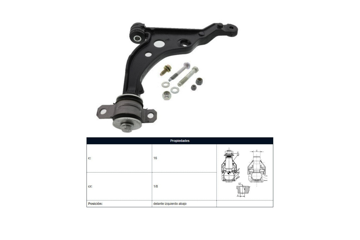 Parilla De Suspension Delantera Fiat Ducato, Peug Boxer 87-05 Izq Parilla De Suspension Delantera Fiat Ducato, Peug Boxer 87-05 Izq