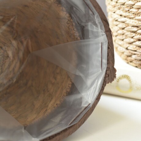 Set de 2 macetas Seagrass Marron