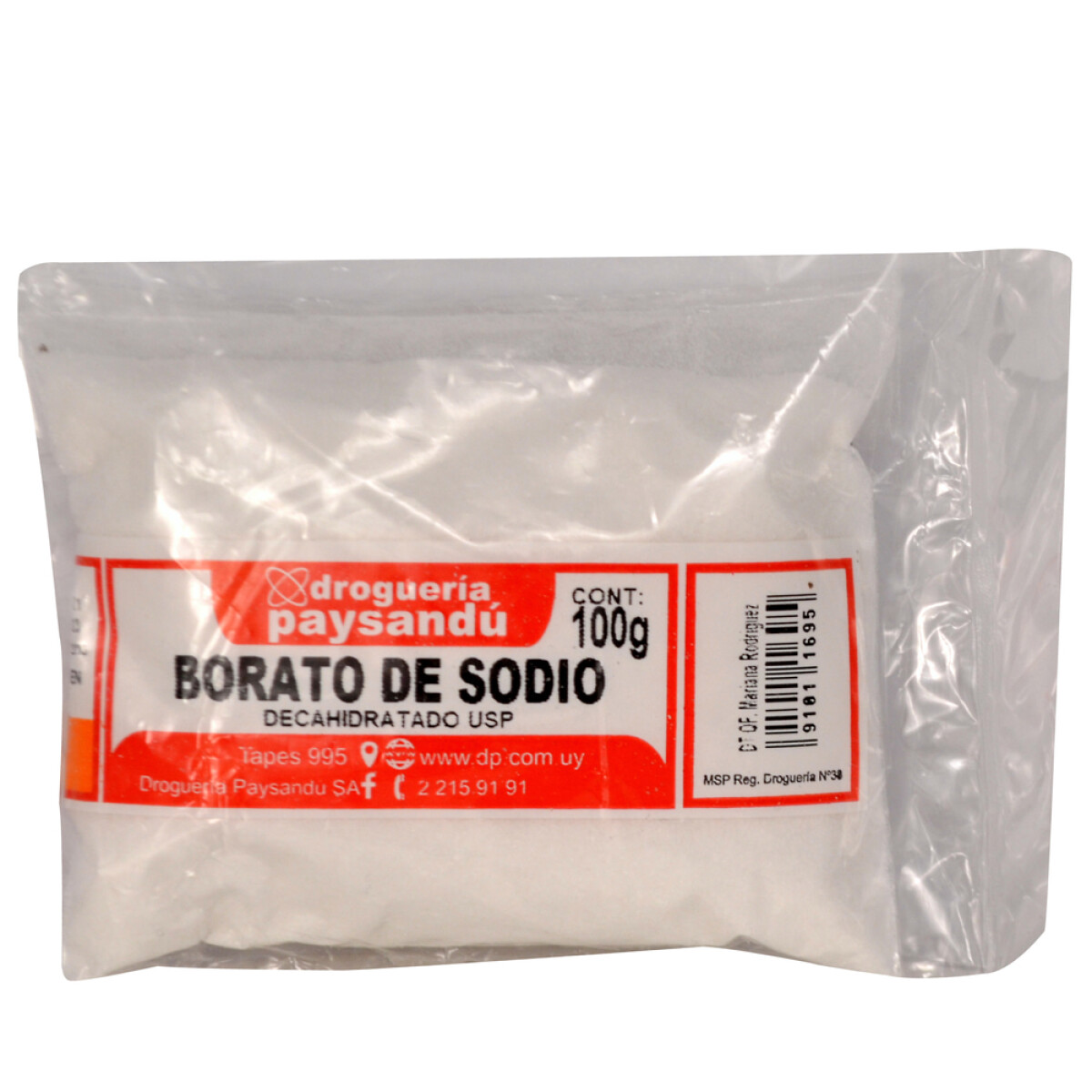 Borato de Sodio Puro - 100 g 