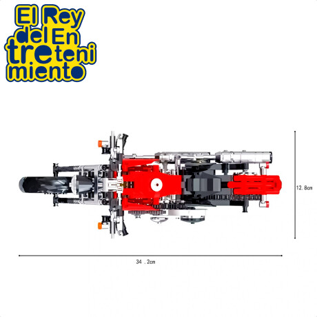 Vehículo Cogo Tech Storm Bloques Construcción +490pcs Motocicleta Roja