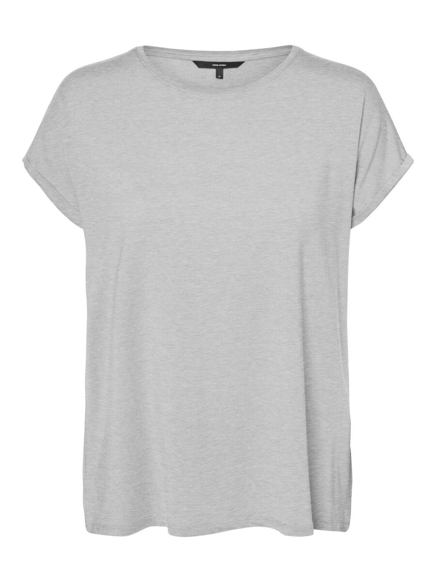 Camiseta Ava-plain Básica - Light Grey Melange 