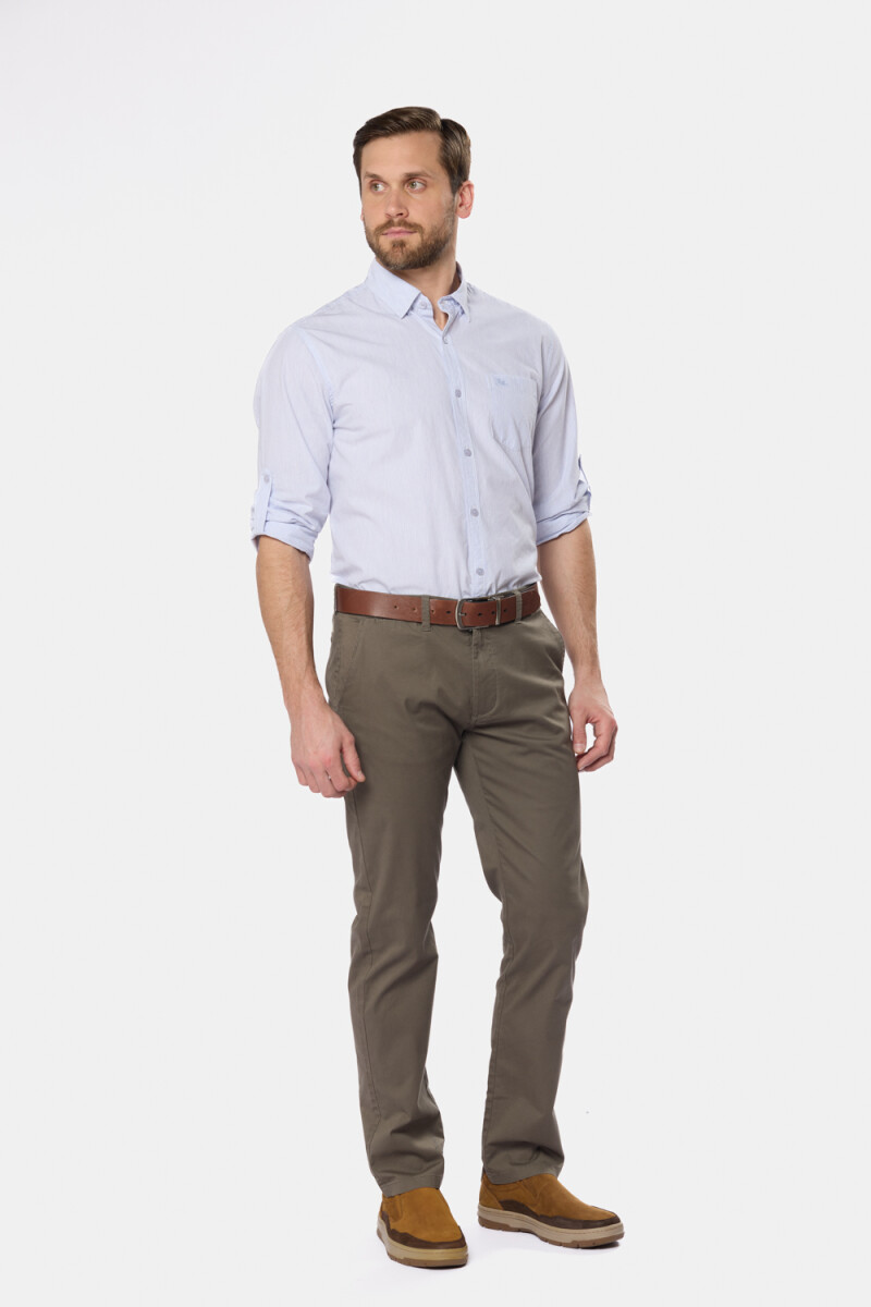 PANTALON CLÁSICO CON SPANDEX - Verde 