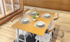 Juego de Comedor 4 Sillas - Udine Blanco