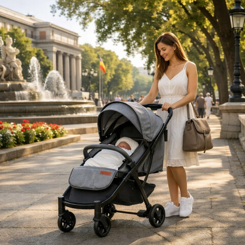 Coche Para Bebe Ulpes Con Capota Y Funda Rf300 COCHE BEBE ULPES GRIS RF300 330785