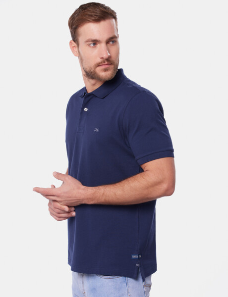 REMERA POLO LISA Azul