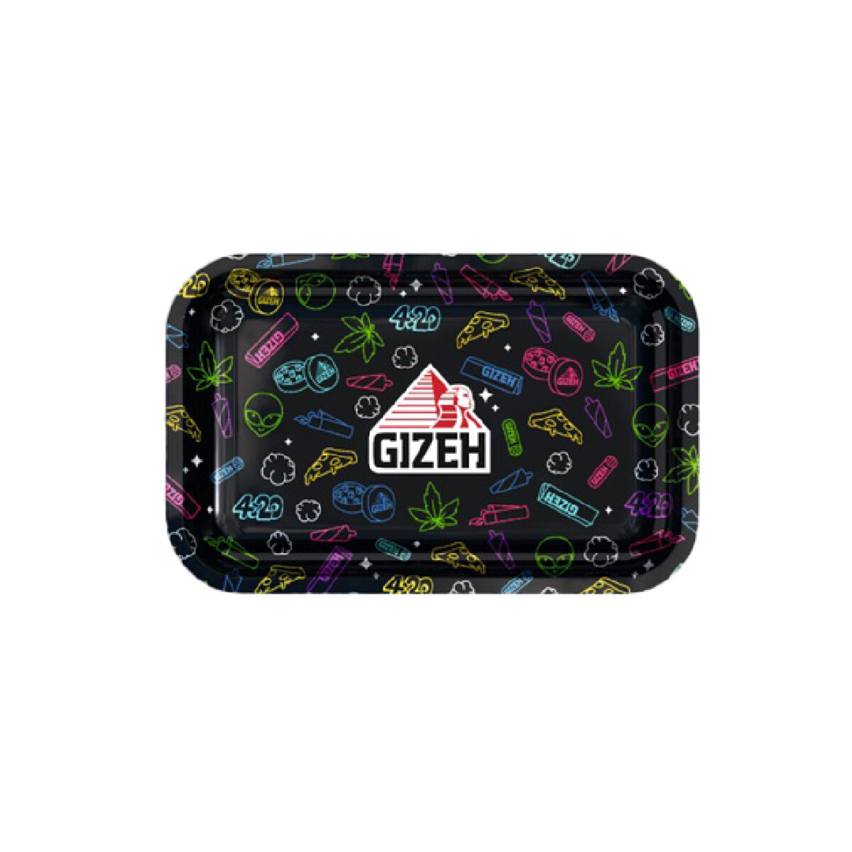 BANDEJA DE METAL GIZEH COMIC NEGRA - - CHICA 