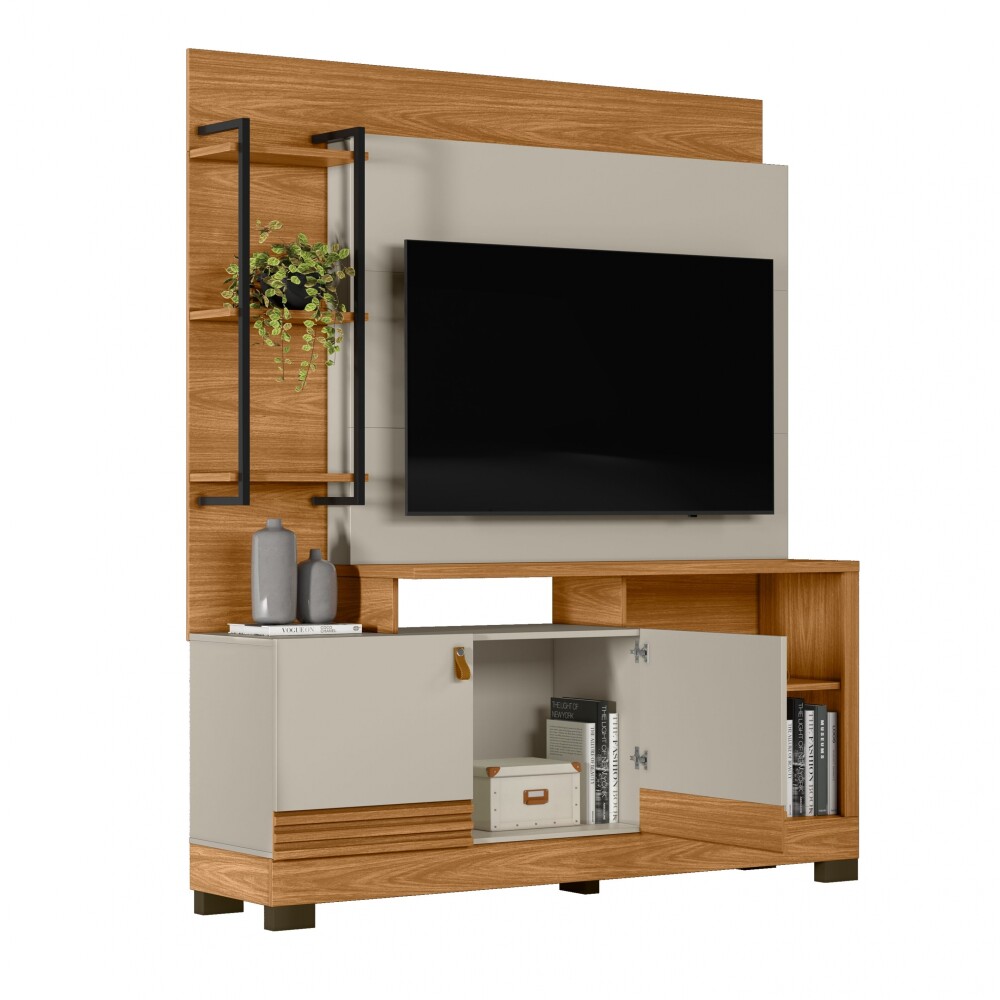 Modular para Tv Alagoas Nature/Blanco Modular para Tv Alagoas Nature/Blanco
