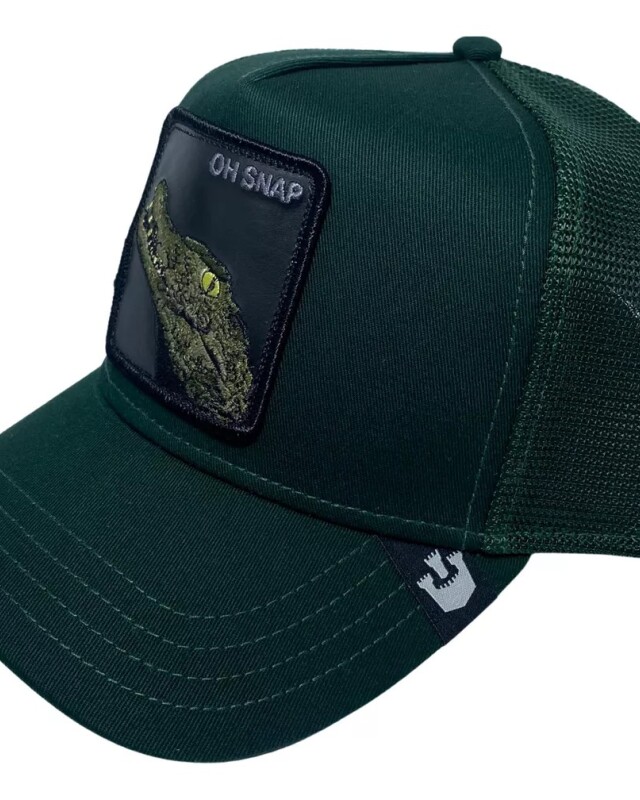 Gorra Goorin Bros Trucker Baseball - The Oh Snap Alligator Verde