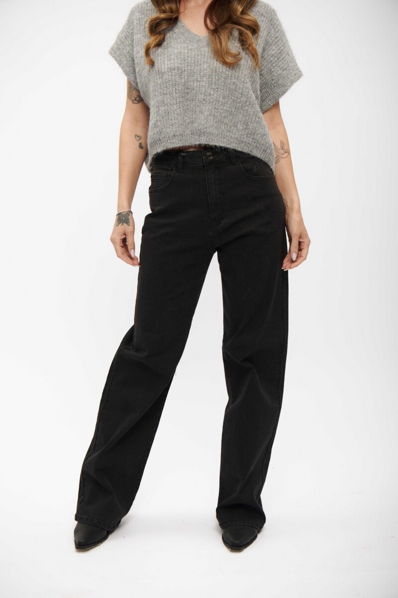JEAN DANA WIDE LEG NEGRO