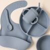 Set alimentacion silicona HUANGER celeste