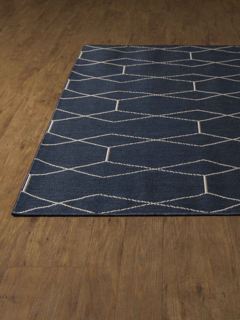 LINEO ALFOMBRA LINEO LIN/9356/H503/ 160X230 MIDNIGHT BLUE/WOOL