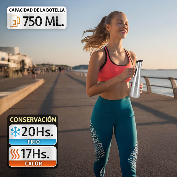 Termo Botella Termica 750 Ml Imback 20 Hs Frio 17 Hs Calor Con Correa Acero Inoxidable Tapa Boton Imback Plateado Termo Botella Termica 750 Ml Imback 20 Hs Frio 17 Hs Calor Con Correa Acero Inoxidable Tapa Boton Imback Plateado