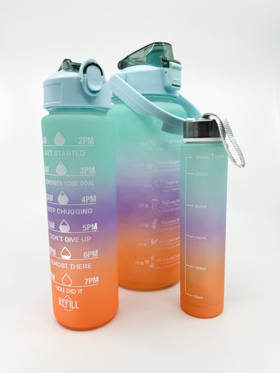 Botella Set x 3 - Verde 