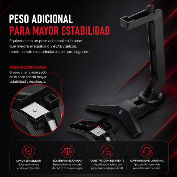 Combo Gamer Kit 5 En 1 Fantech Teclado Mouse Vincha Par Y Soporte P51 KIT GAMER 5 EN 1 P51 FANTECH POWER BUNDL