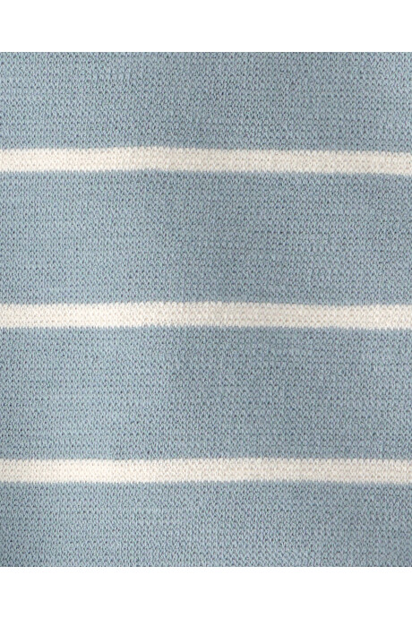Set dos piezas de algodón orgánico, short y remera, azul y blanco, diseño a rayas Sin color