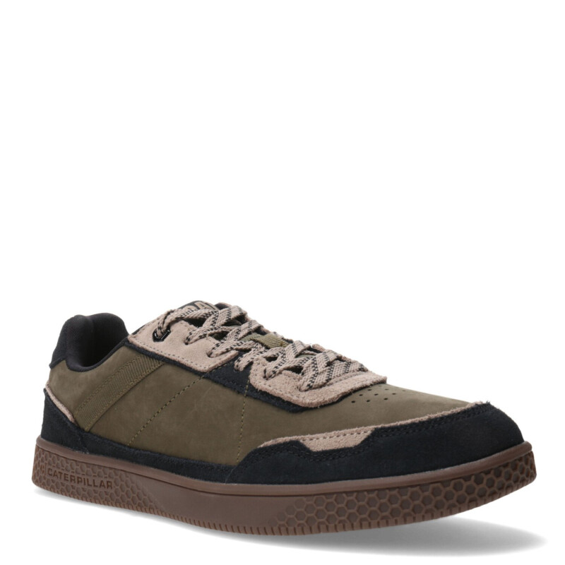Championes de Hombre Caterpillar Pause Retro Leather Verde Oliva