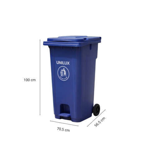 CONTENEDOR DE BASURA CON RUEDAS 240 LITROS Contenedor de Basura con Ruedas 240 Litros Azul