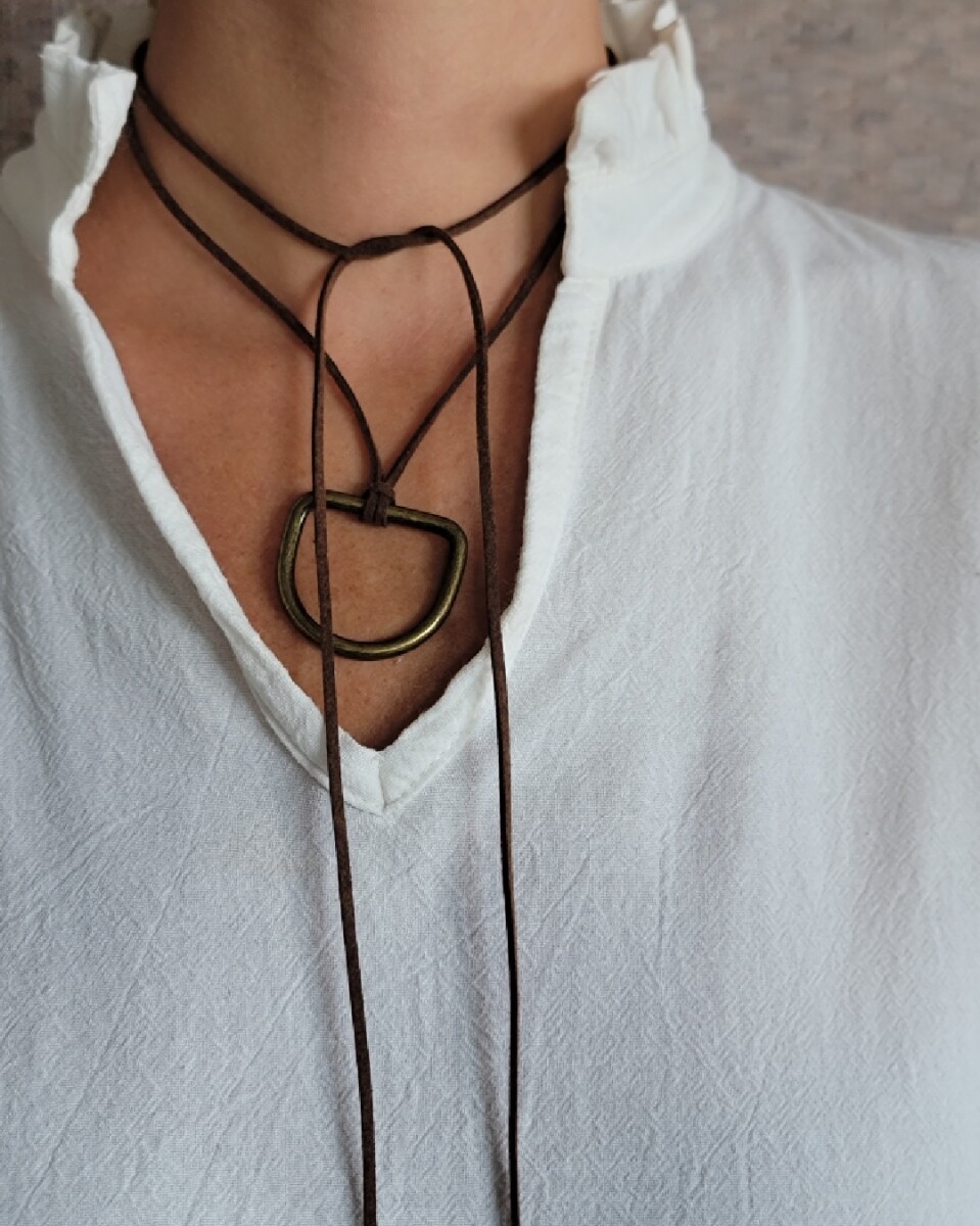 Collar Corbatín - Chocolate - Herradura 
