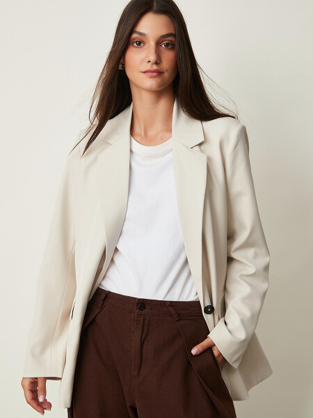 BLAZER GELDA BEIGE CLARO