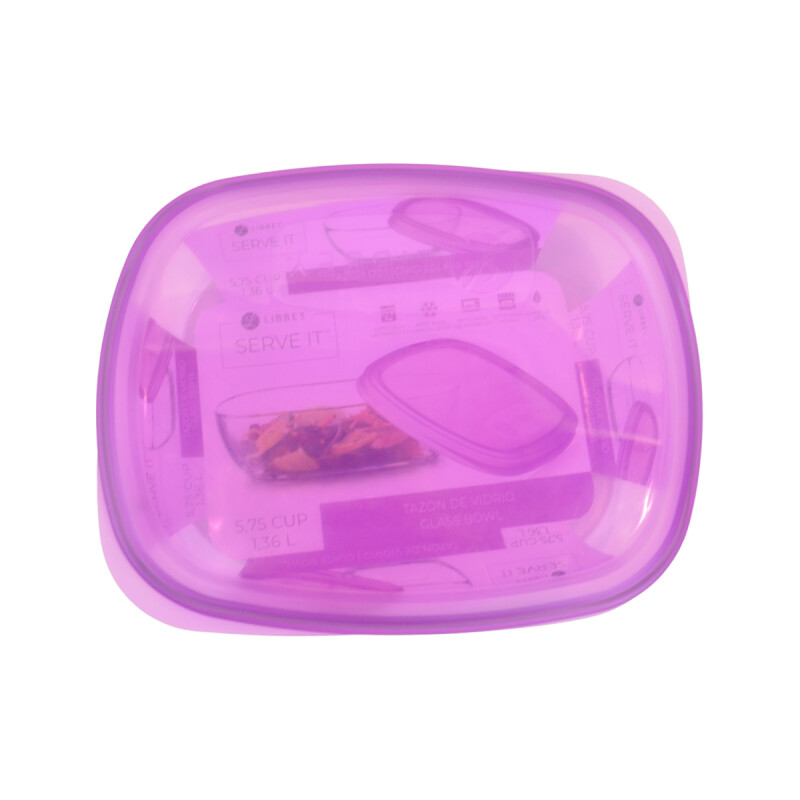 Pote de vidrio 1,3 Lts LILA